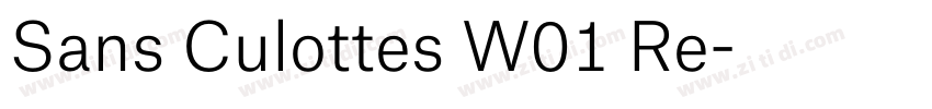 Sans Culottes W01 Re字体转换 Sans Culottes W01 Re字体转换